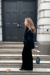 Chaqueta Velvet Bomber - Sapphire