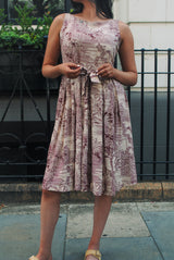 Isabella Dress - Tiger Print Jewel Red