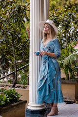 Bonny Wrap Dress - Blue Dreams