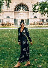 Evie Dress - Paisley Black