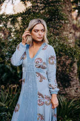 Evie Dress - Aegean Blue