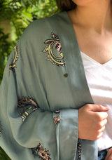 Holly Kimono - Paisley Print Cloud