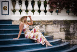 Melody Jumpsuit - Mystery Gardenia Print Sand Rose