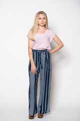Willow Pant - Navy Stripe