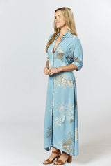 George Dress - Australis Print Dusk Blue