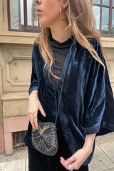 Sapphire Bella Velvet Kimono