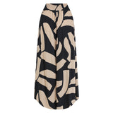 Sarinande Pants - Abstract Block Print black and coffee