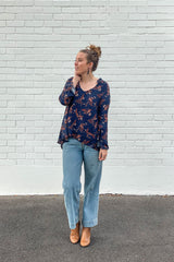 Heathcote Top - Autumn Floral