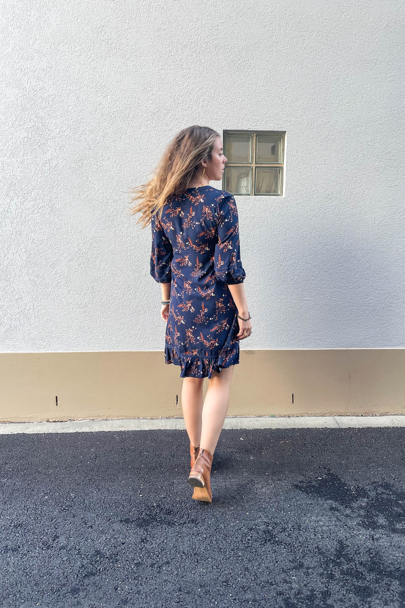 Sunny Hollow Dress - Autumn Floral