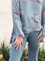 Heathcote Top - Paisley Cloud