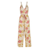 Melody Jumpsuit - Mystery Gardenia Print Sand Rose