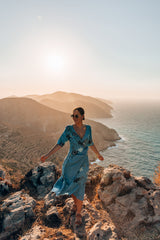 Bonny Wrap Dress -  Blue Dreams