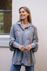 Sienna Shirt - Paisley Cloud