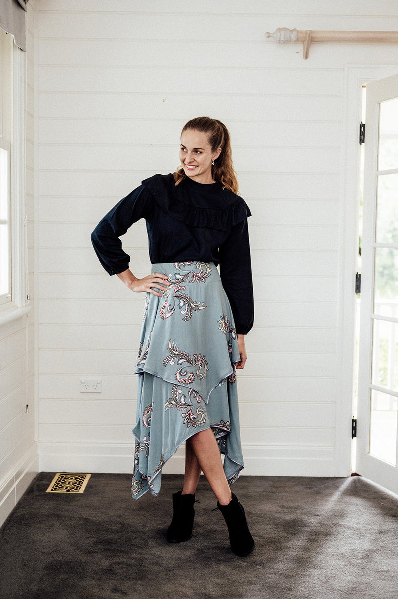 Mariah skirt - Cloud Paisley