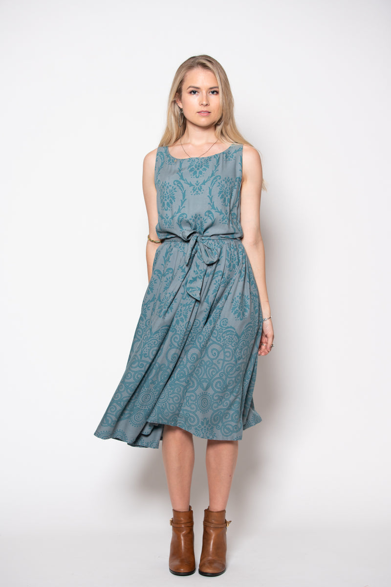 Isabella Dress - Filagree Ocean