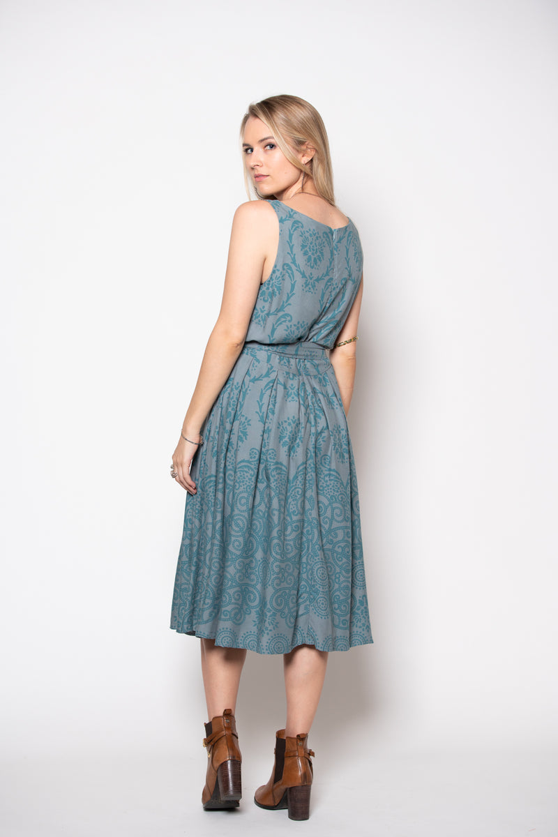 Isabella Dress - Filagree Ocean