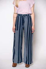 Willow Pant - Navy Stripe