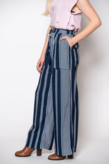 Willow Pant - Navy Stripe