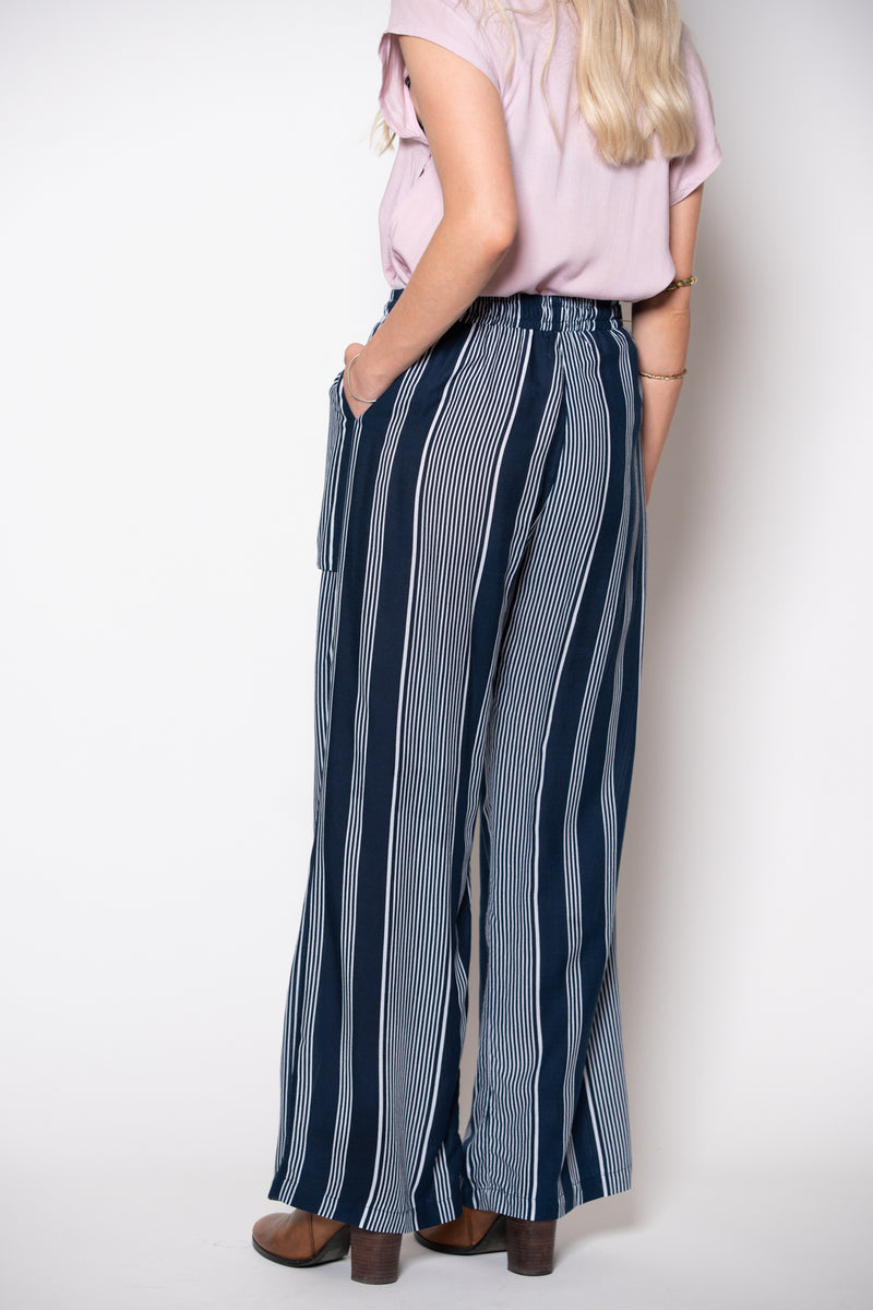 Willow Pant - Navy Stripe