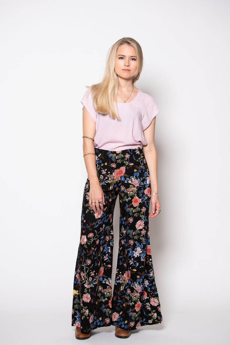 Dervish Pant - Black Desert Rose