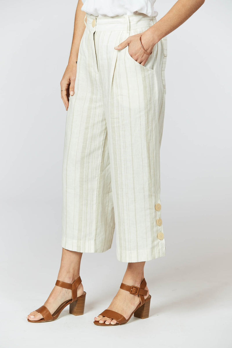 Harmony Pants - Sand Stripe