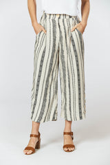 Harmony Pants - Seashell Feather Print