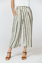 Harmony Pants - Seashell Feather Print