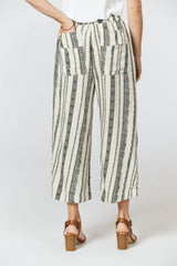 Harmony Pants - Seashell Feather Print