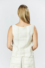 Harmony Top - Sand Stripe