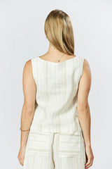 Harmony Top - Sand Stripe