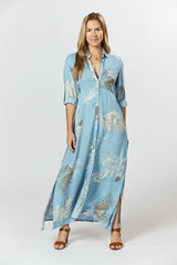 George Dress - Australis Print Dusk Blue